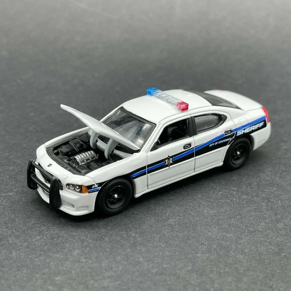 Greenlight Hot Pursuit 2008 '08 Dodge Charger Arapahoe‎ Sheriff White 1/64 Loose